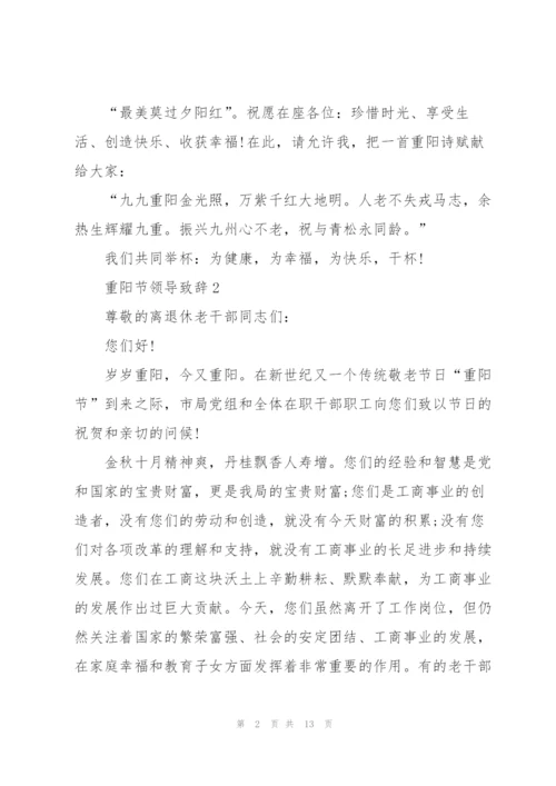 重阳节领导致辞发言.docx