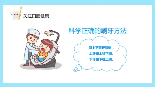 关注口腔健康卫生保健知识讲座ppt课件模板