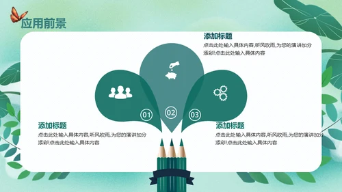 开题报告毕业答辩清新通用PPT母版