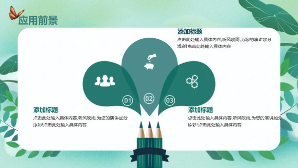 开题报告毕业答辩清新通用PPT母版