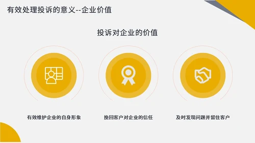 橙色商务简约客服投诉处理投诉处理及案例分析PPT课件