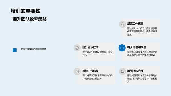 办公技巧提升策略PPT模板