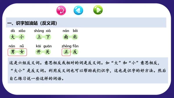 统编版2023-2024学年一年级语文上册单元复习第四单元（复习课件）