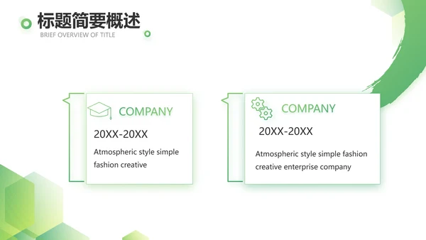 绿色简约大气年终总结PPT