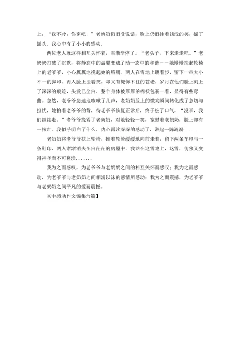 初中感动作文锦集六篇.docx
