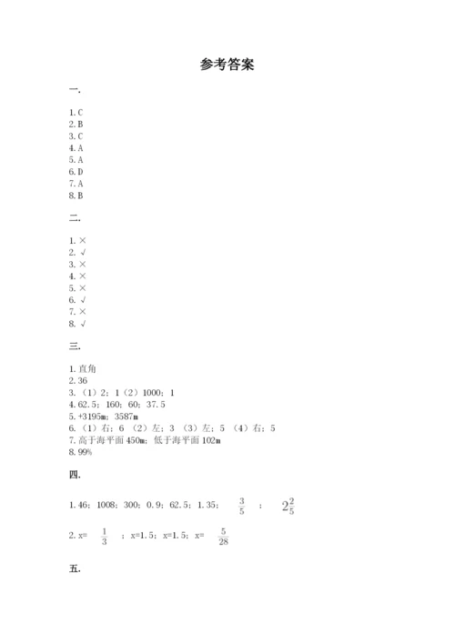 苏教版数学小升初模拟试卷及参考答案【突破训练】.docx