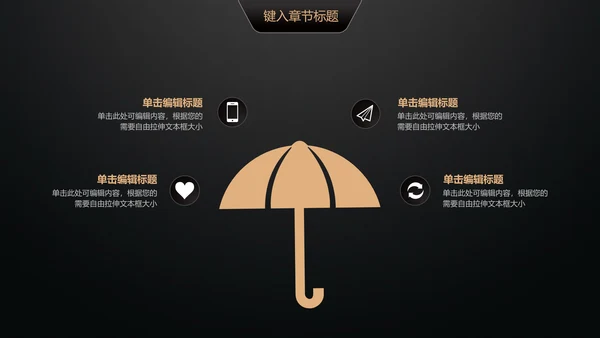 黑金轻奢商业计划书通用PPT模版