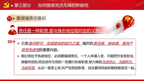 发挥党员先锋模范作用专题党课组支部PPT
