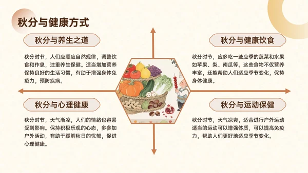 棕色中国风秋分文化宣传主题PPT模板