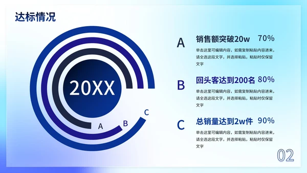 彩色极简渐变弥散销售工作总结PPT模板