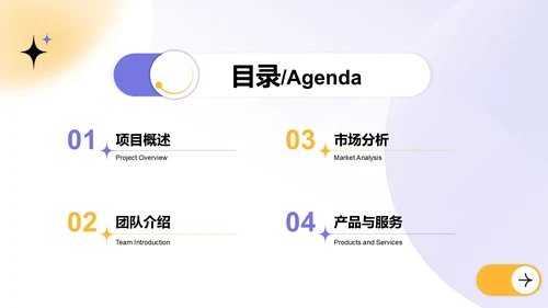 紫色渐变风创新创业计划书PPT模板