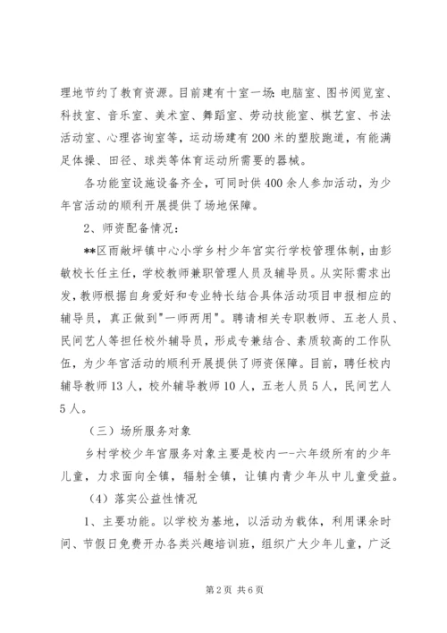 学校少年宫调研报告 (2).docx