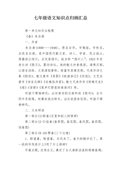 七年级语文知识点归纳汇总.docx