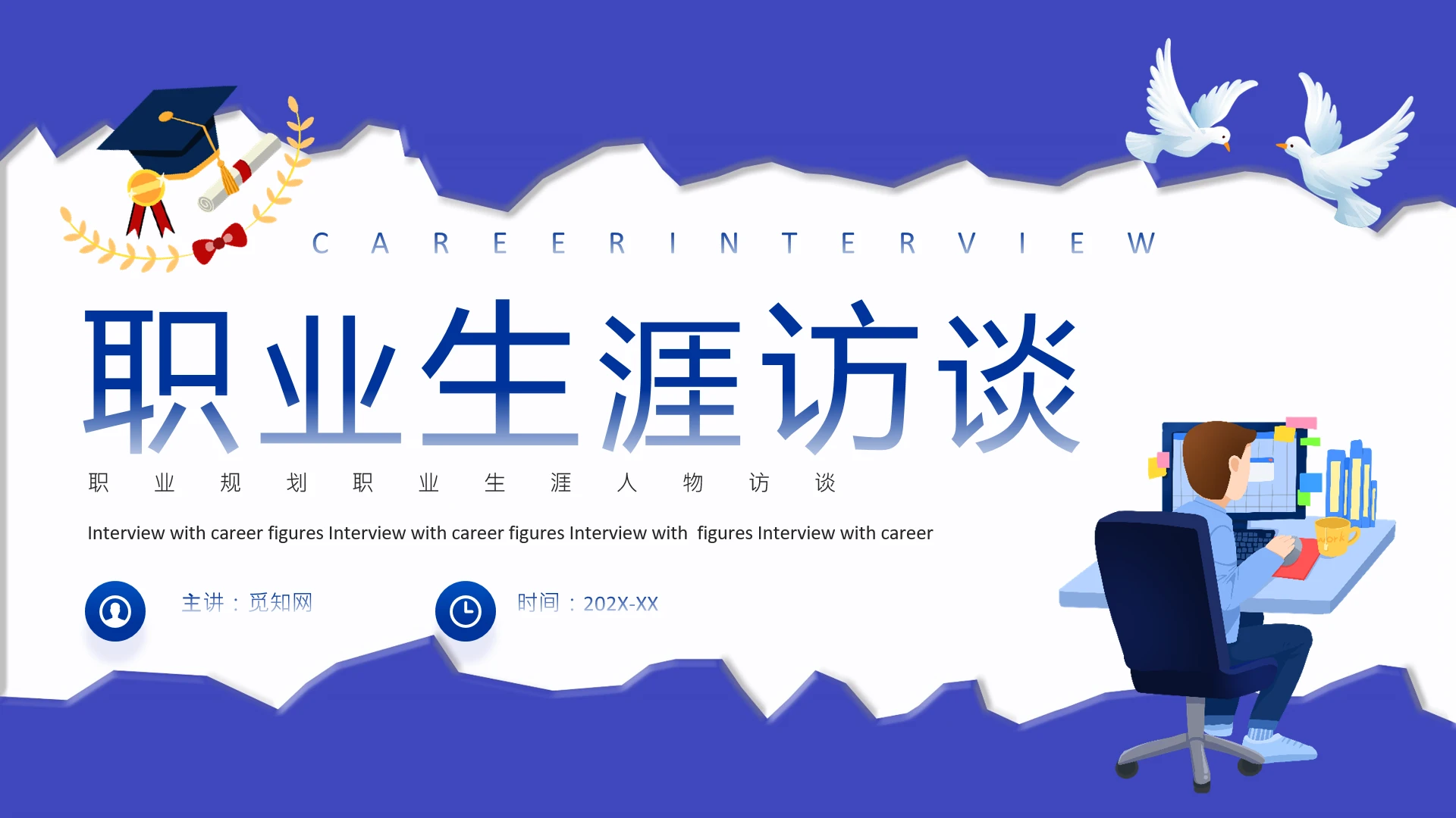 职业规划职业生涯规划人物生涯访谈报告ppt职业生涯访谈党建党政