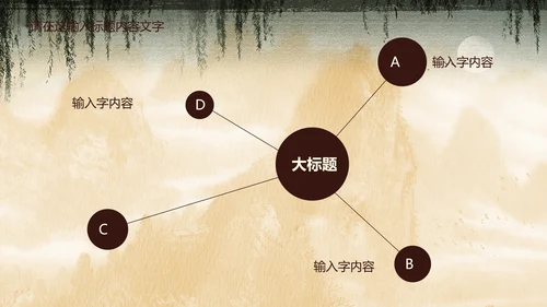 创意中国风孔雀ppt动态模板