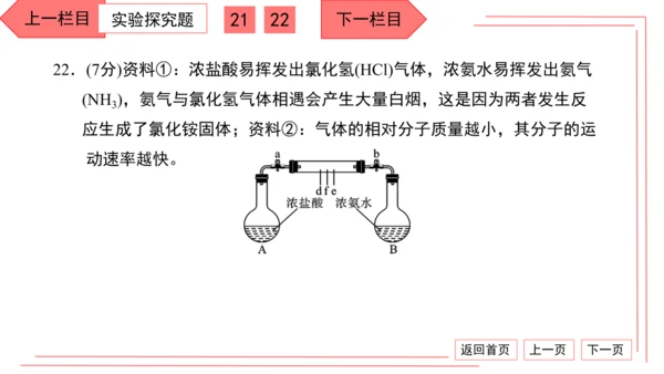 人教版化学九年级上册期中检测卷 习题课件（32张PPT）