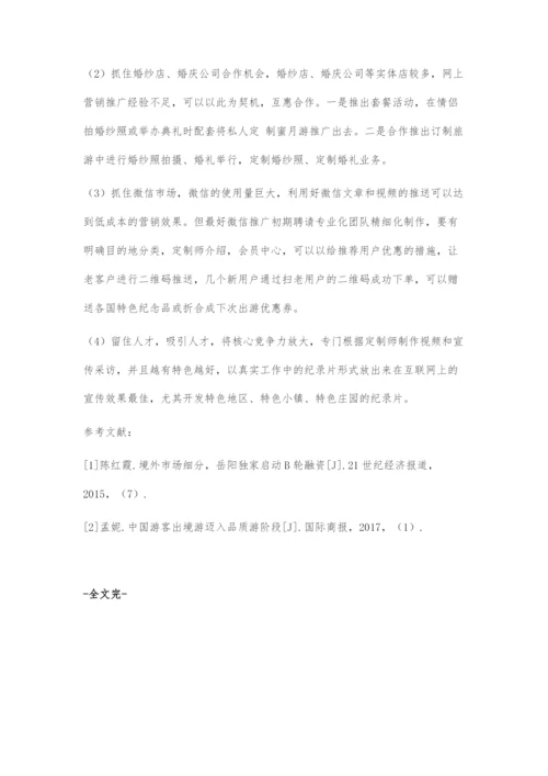 中小型定制游公司的营销策略探究.docx