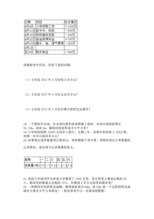 六年级小升初数学解决问题50道精品（能力提升）.docx