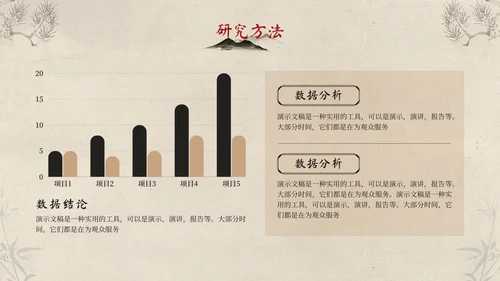 传统中国风开题报告毕业答辩通用PPT