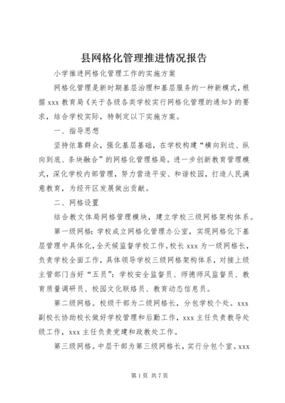 县网格化管理推进情况报告 (3).docx