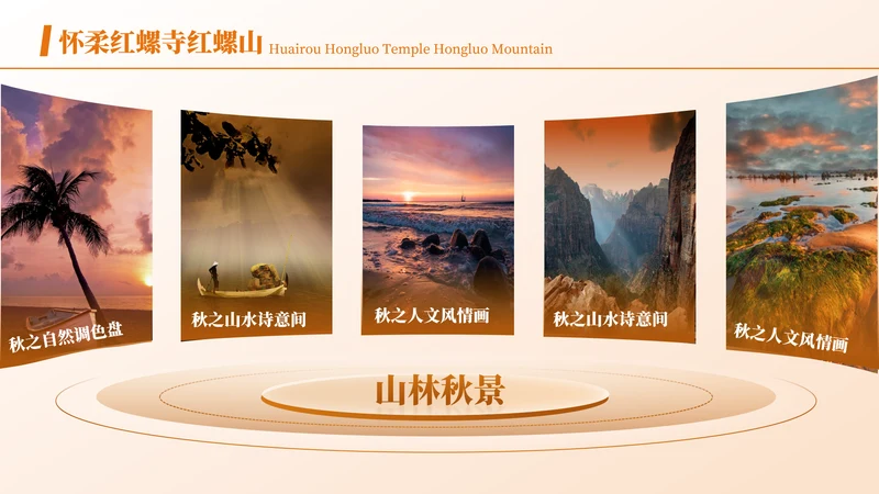 黄色商务风图文页