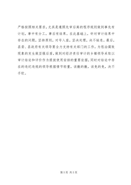 乡镇经济责任审计的现状及相关对策.docx