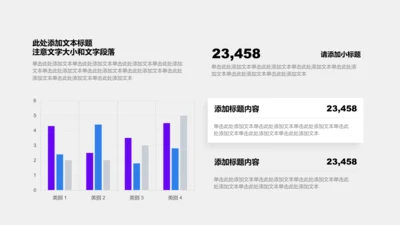 图表页-紫色简约风1项簇状柱形图