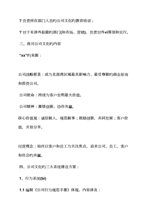 活动专题方案之企业文化建设专题方案范本.docx