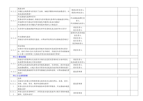 ISO管理全新体系内审检查表.docx