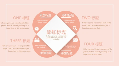 粉色手绘面包店年年终总结动态PPT