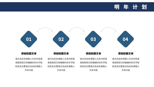 蓝色商务工作总结PPT模板