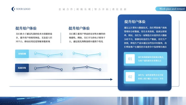 蓝色科技风IT互联网通用PPT模板