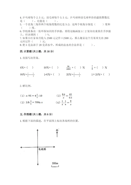 北京版小学六年级下册数学期末综合素养测试卷附参考答案（a卷）.docx