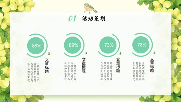 春天来了春季主题活动策划方案通用PPT模板