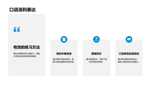 英语学习成果分享PPT模板