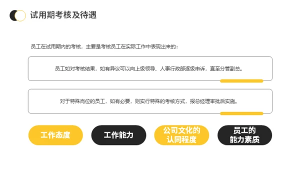 新员工入职与试用期管理办法公司管理通用PPT模板