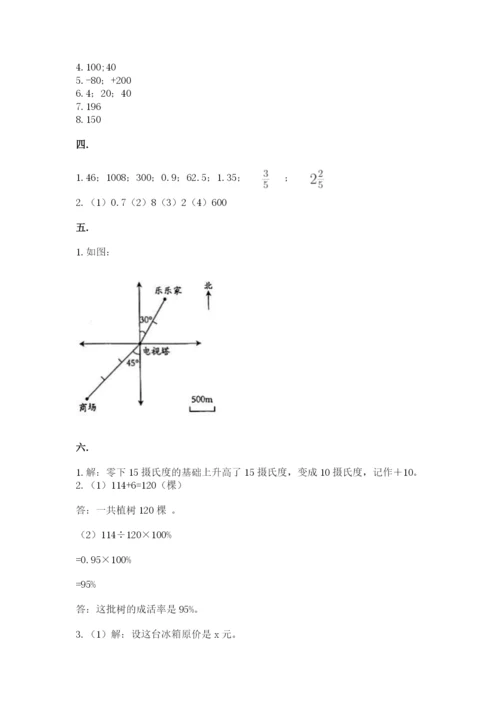 苏教版六年级数学小升初试卷附参考答案（b卷）.docx