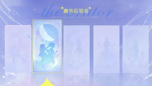 紫色塔罗梦幻风组员介绍PPT模板