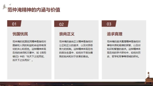 范仲淹介绍通用PPT模板
