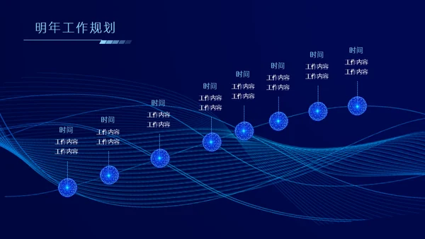 科技风格年终总结汇报通用ppt模板