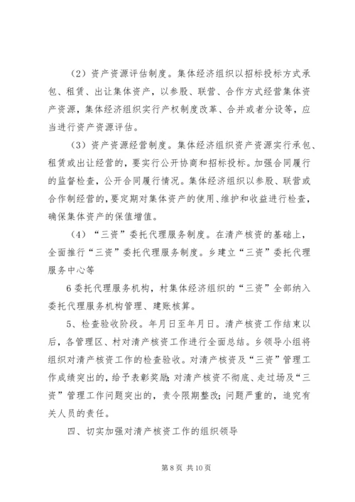 高XX县区农村集体经济组织清产核资工作实施方案 (2).docx