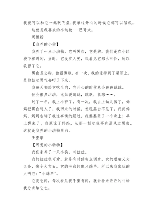 我想养的小动物100字写话.docx