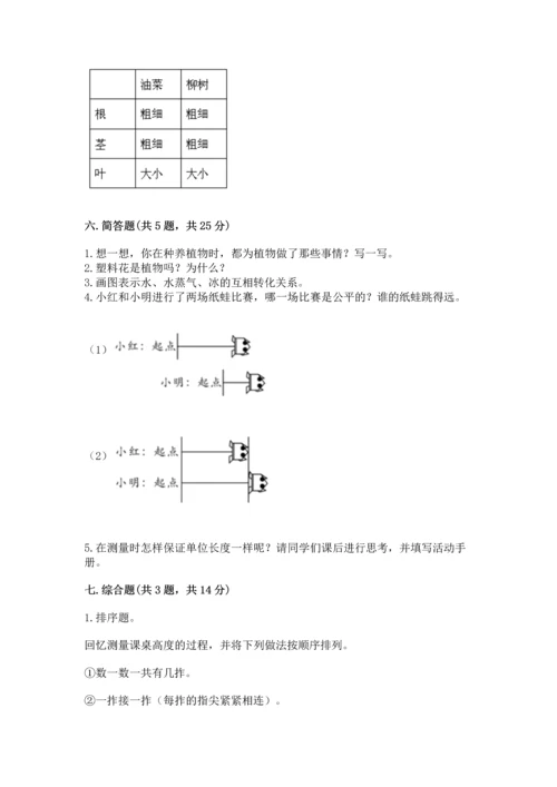 教科版一年级上册科学期末测试卷附答案（培优b卷）.docx