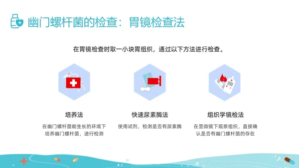 绿色插画幽门螺杆菌健康宣教培训PPT课件
