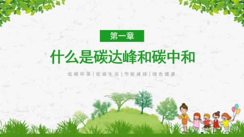 碳达峰碳中和绿色环保科普通用PPT模板