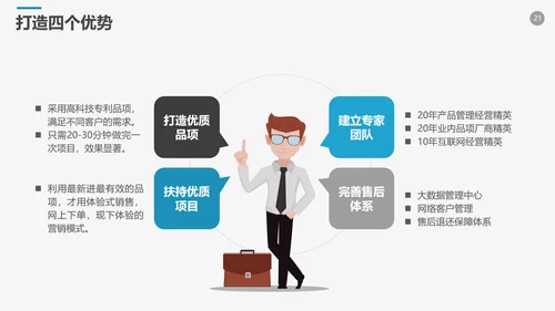 高端商务风企业年终工作总结计划PPT模板