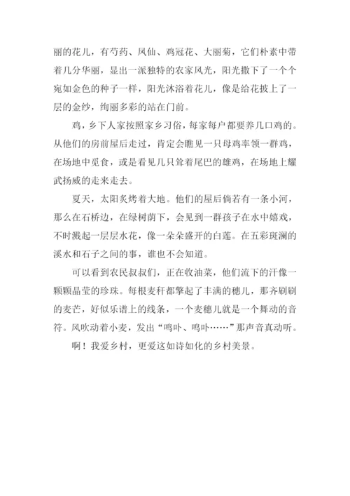 乡下风景作文350字.docx