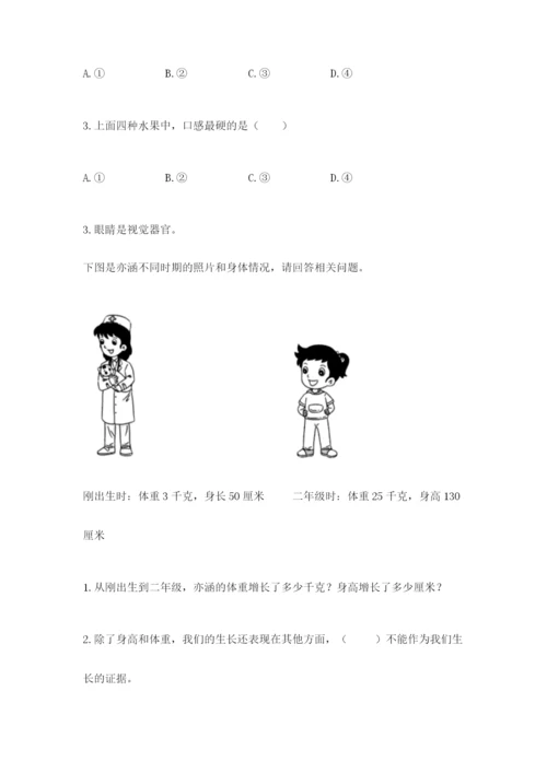 教科版小学科学二年级下册期末测试卷含答案【研优卷】.docx