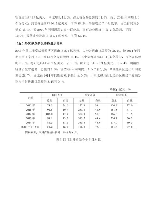 四川省进出口分析与预测.docx