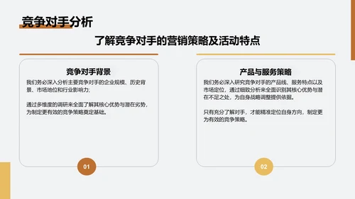 橙色扁平风通用行业活动营销策划PPT模板